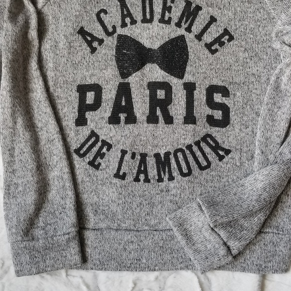 Gray "Paris School of Love" Sweater - Picture 5 of 5
